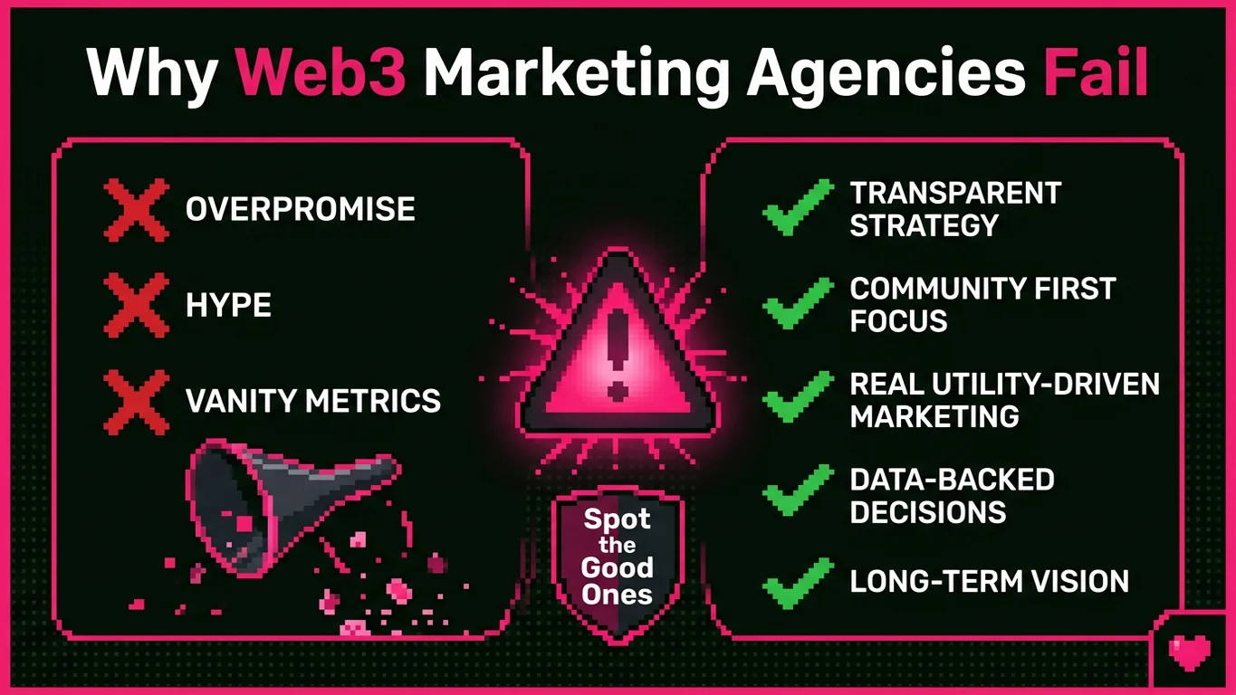 Why Most Web3 Marketing Agencies Fail in 2026 (And the 5 Signs of a Good One)