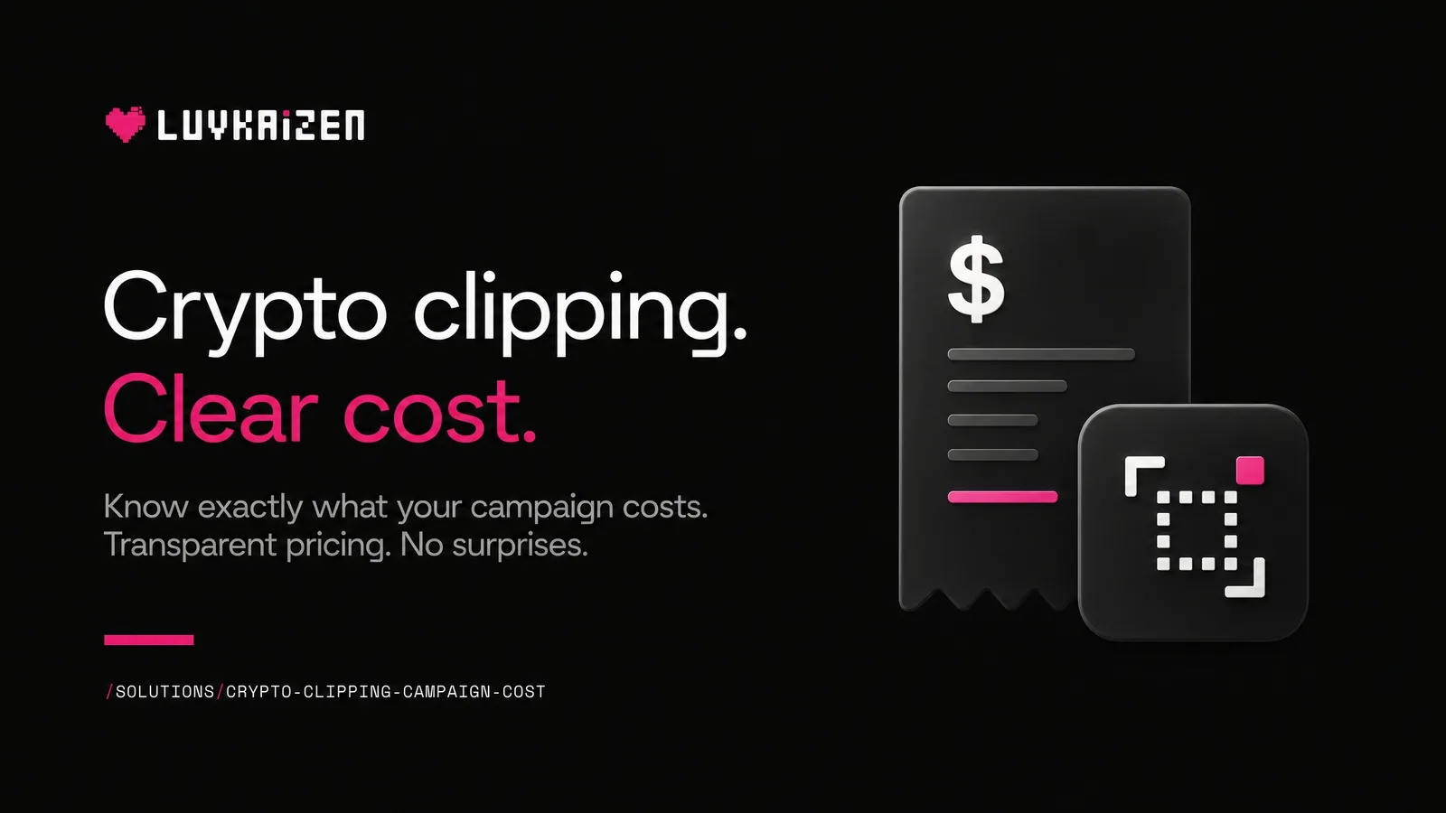 Crypto clipping campaign cost calculator: pricing by tier, platform, target