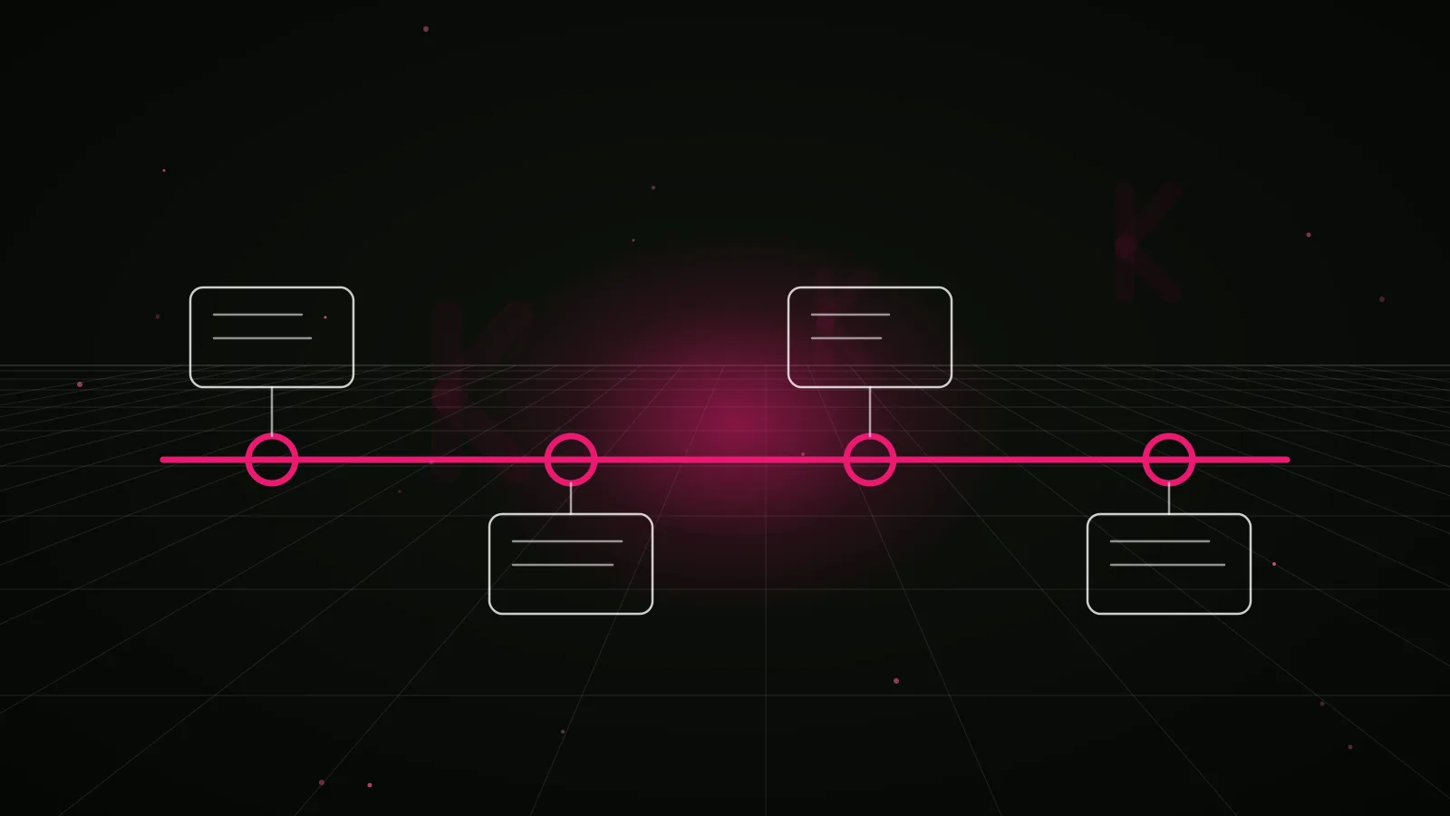 crypto content marketing agency: process timeline illustration