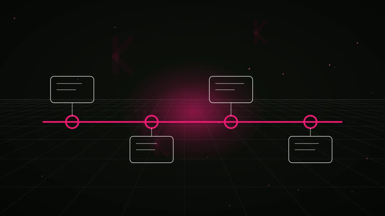 crypto social media management: process timeline illustration