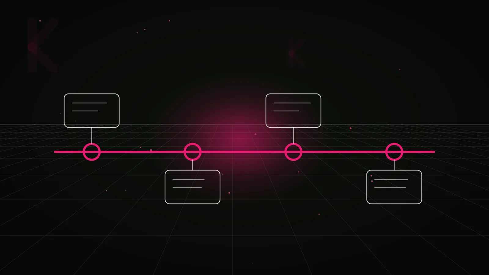 ugc video agency: process timeline illustration
