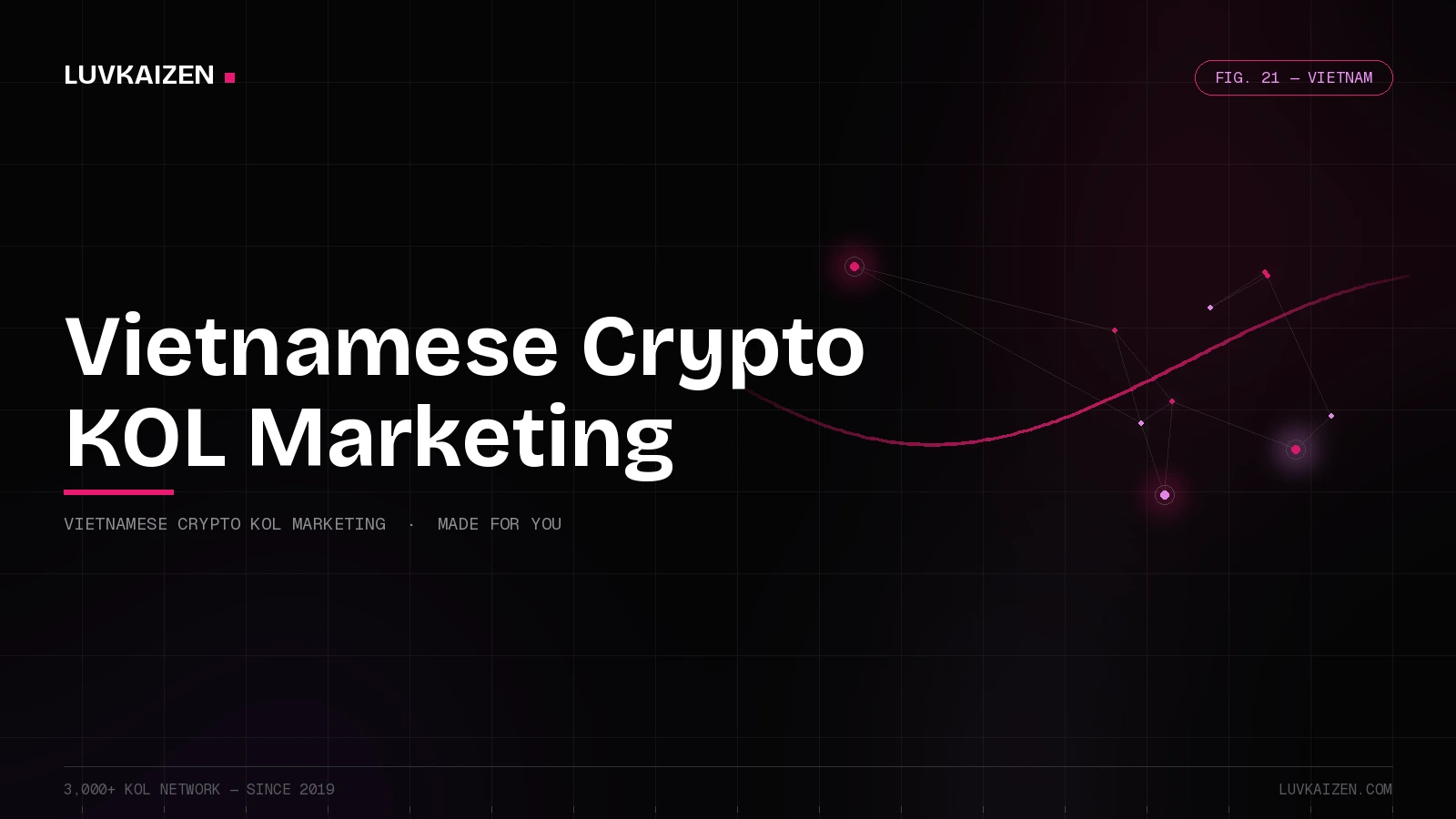 vietnamese crypto kol marketing: Cohort Marketing branded hero illustration