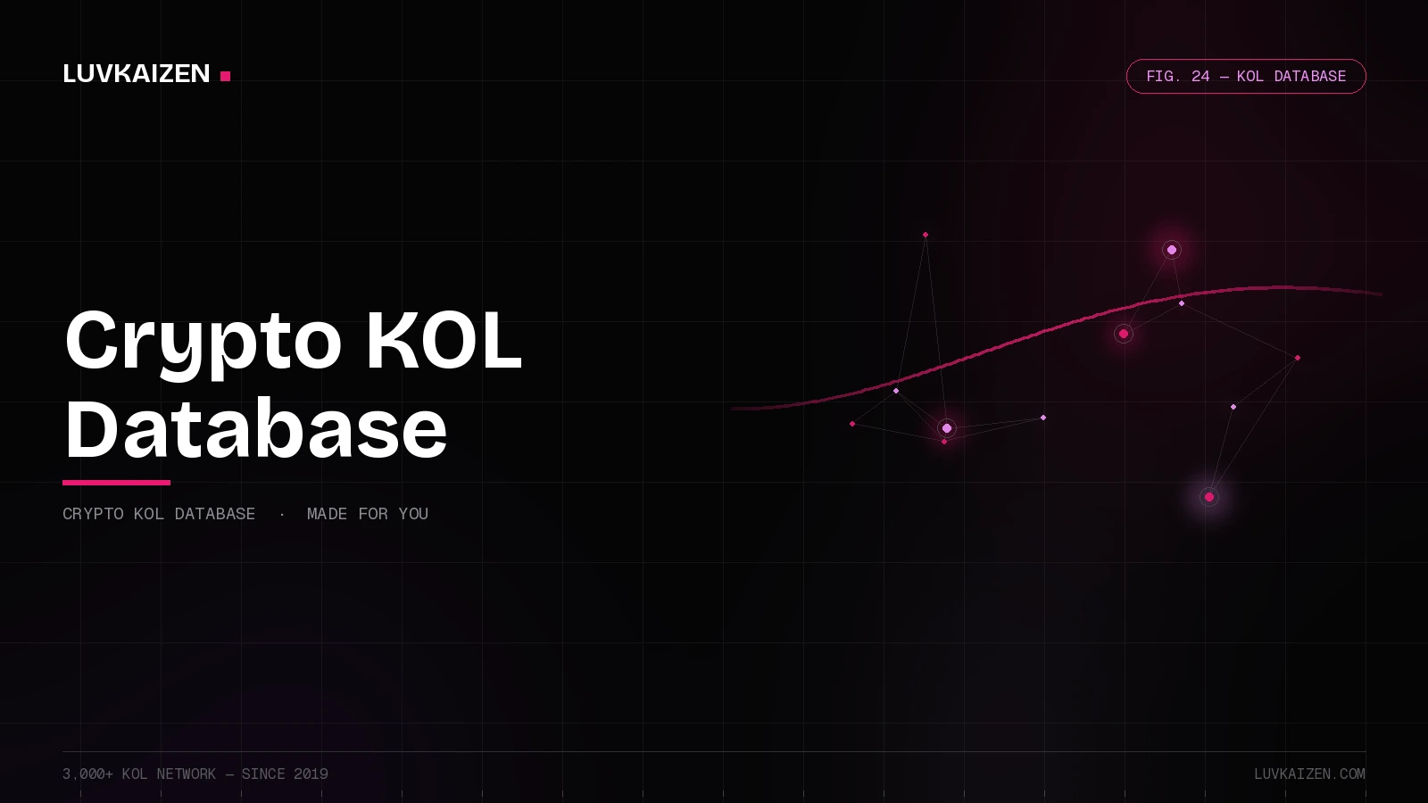 crypto kol database: Cohort Marketing branded hero illustration