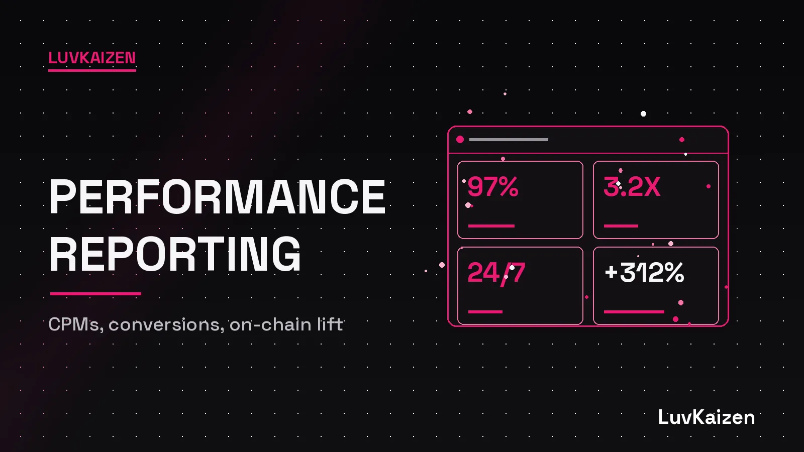 Web3 KOL campaign reporting: signups, activated wallets and retention