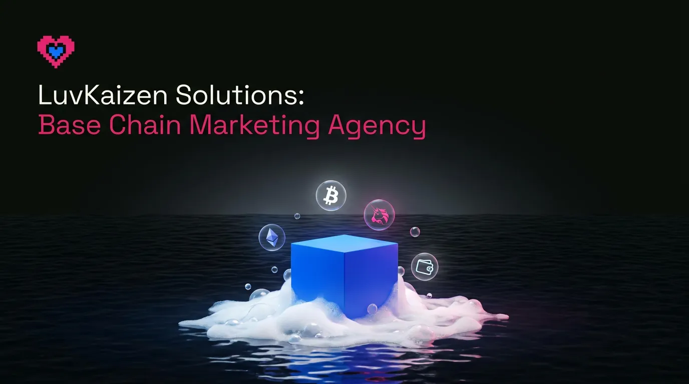 Cohort Marketing base chain marketing agency hero section image